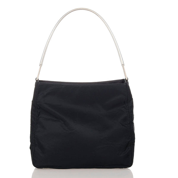 プラダ ブラック ナイロン ショルダーバッグ レディース PRADA 【中古】