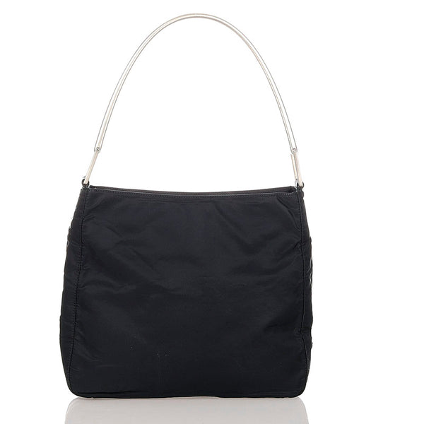 プラダ ブラック ナイロン ショルダーバッグ レディース PRADA 【中古】