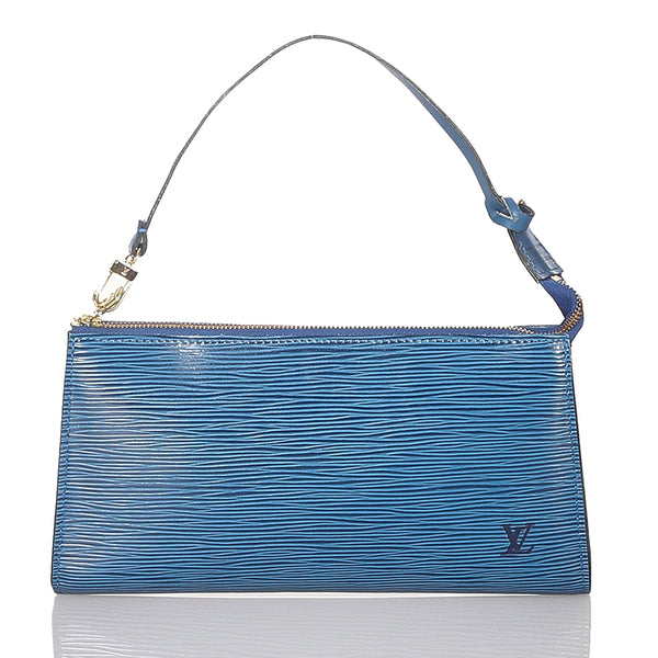 ルイ ヴィトン エピ アクセソワール M52945 ブルー レザー アクセサリーポーチ レディース LOUIS VUITTON 【中古】