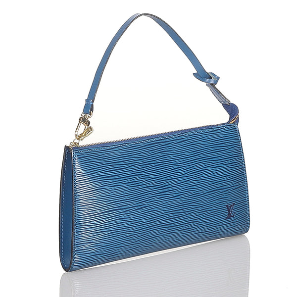 ルイ ヴィトン エピ アクセソワール M52945 ブルー レザー アクセサリーポーチ レディース LOUIS VUITTON 【中古】