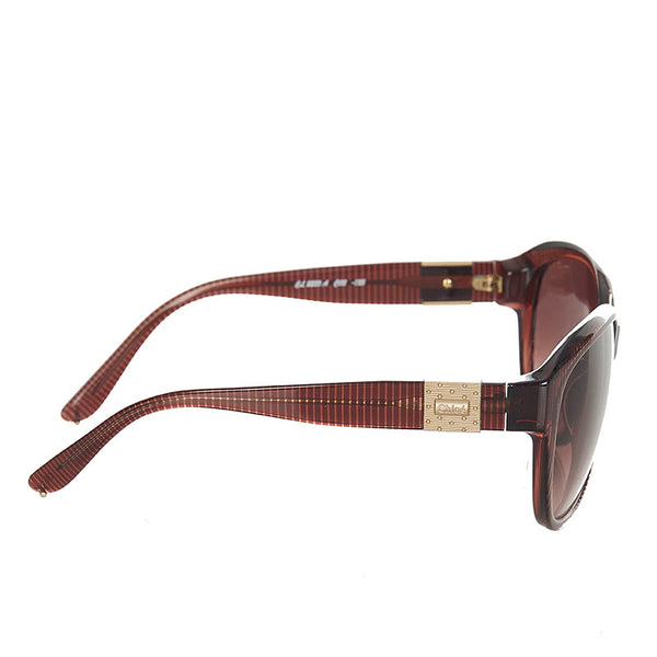 クロエ サングラス CL 2233 A ブラウン プラスチック メタル レディース Chloe 【中古】