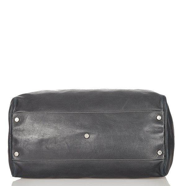 セリーヌ ブギー ブラック レザー ボストンバッグ レディース CELINE 【中古】