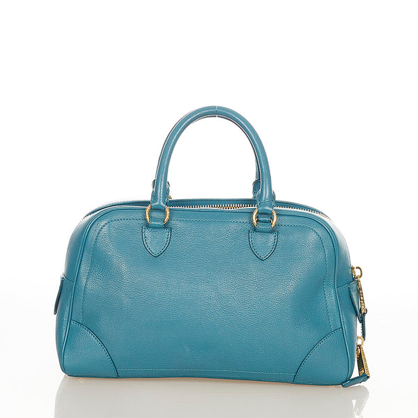 マークジェイコブス ダークグリーン レザー ハンドバッグ ショルダーバッグ2way レディース MARC JACOBS 【中古】