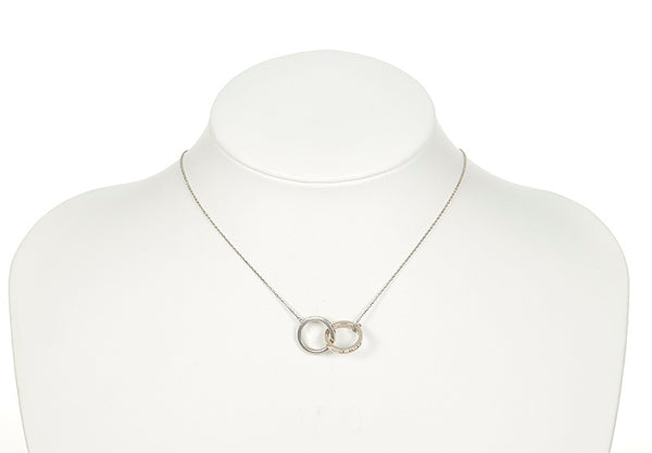 ティファニー SV925 シルバー インターロッキング  ネックレス レディース TIFFANY&Co. 【中古】
