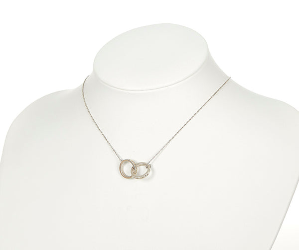 ティファニー SV925 シルバー インターロッキング  ネックレス レディース TIFFANY&Co. 【中古】