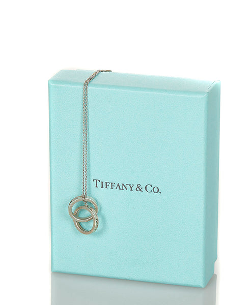 ティファニー SV925 シルバー インターロッキング  ネックレス レディース TIFFANY&Co. 【中古】