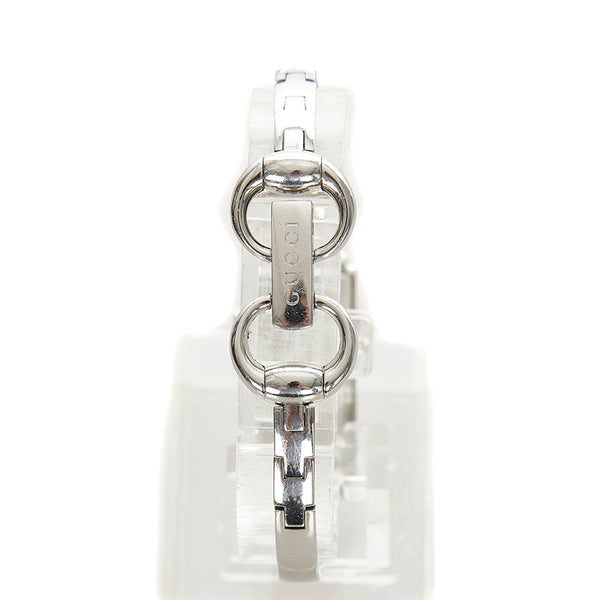 グッチ バングルウォッチ 腕時計 クオーツ ピンクシェル文字盤 ステンレススチール レディース GUCCI 【中古】