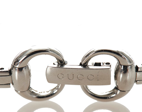 グッチ バングルウォッチ 腕時計 クオーツ ピンクシェル文字盤 ステンレススチール レディース GUCCI 【中古】