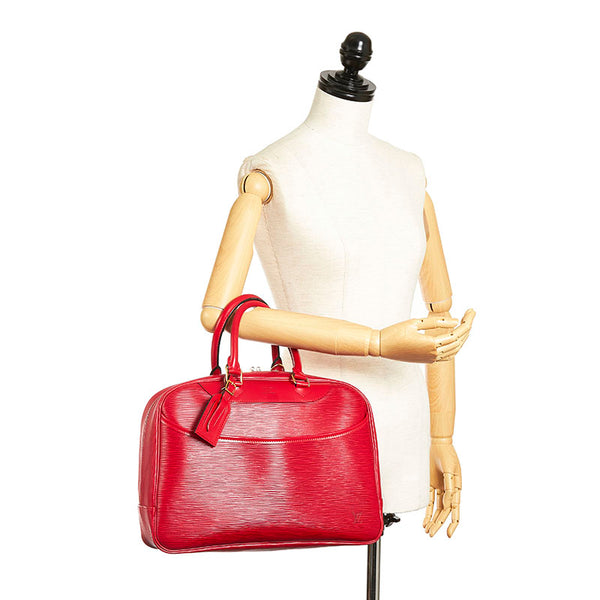 ルイ ヴィトン エピ ドーヴィル ハンドバッグ レッド レザー レディース LOUIS VUITTON 【中古】