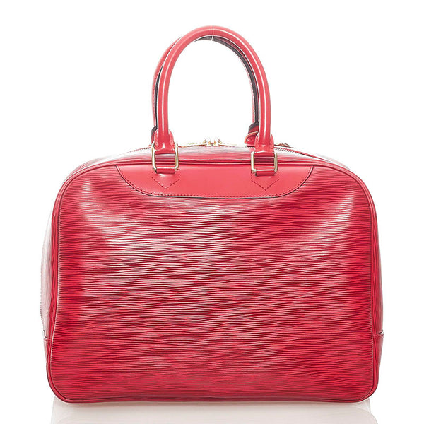 ルイ ヴィトン エピ ドーヴィル ハンドバッグ レッド レザー レディース LOUIS VUITTON 【中古】