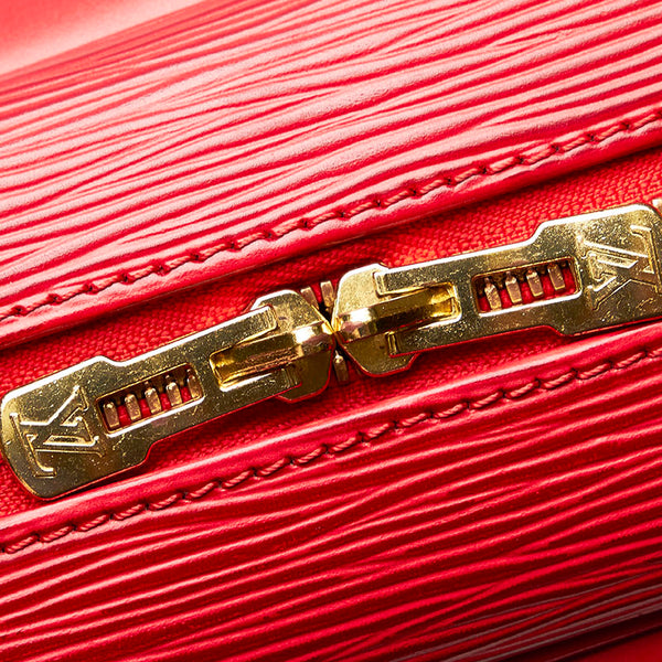 ルイ ヴィトン エピ ドーヴィル ハンドバッグ レッド レザー レディース LOUIS VUITTON 【中古】