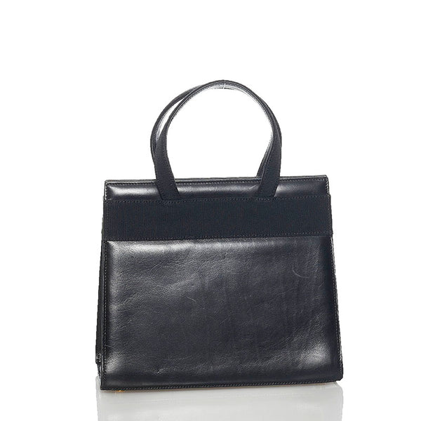 サルヴァトーレフェラガモ ヴァラ ハンドバッグ ショルダーバッグ 2way BA21 4178 ブラック レザー レディース Salvatore Ferragamo 【中古】