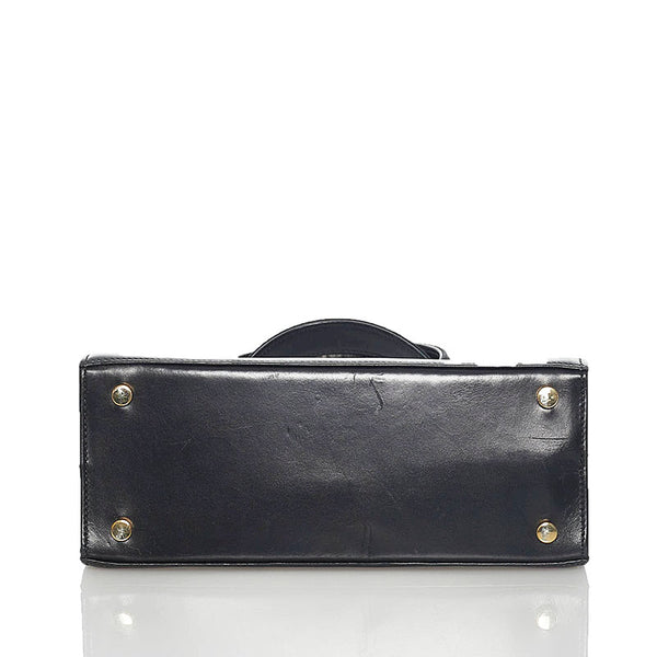 サルヴァトーレフェラガモ ヴァラ ハンドバッグ ショルダーバッグ 2way BA21 4178 ブラック レザー レディース Salvatore Ferragamo 【中古】