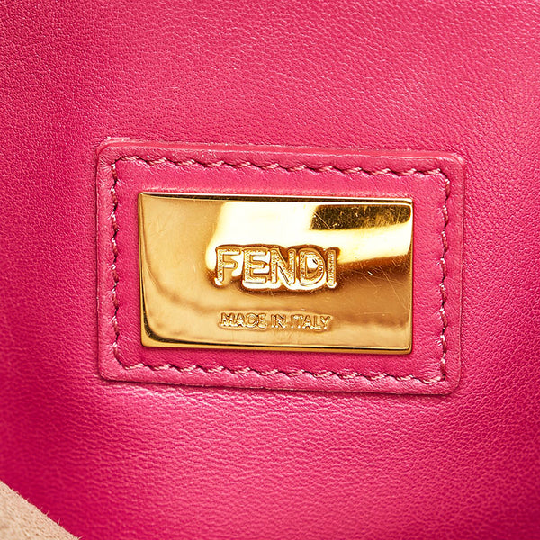 フェンディ ピーカブー ハンドバッグ ショルダーバッグ 2WAY 8BN290 グレー レザー レディース FENDI 【中古】