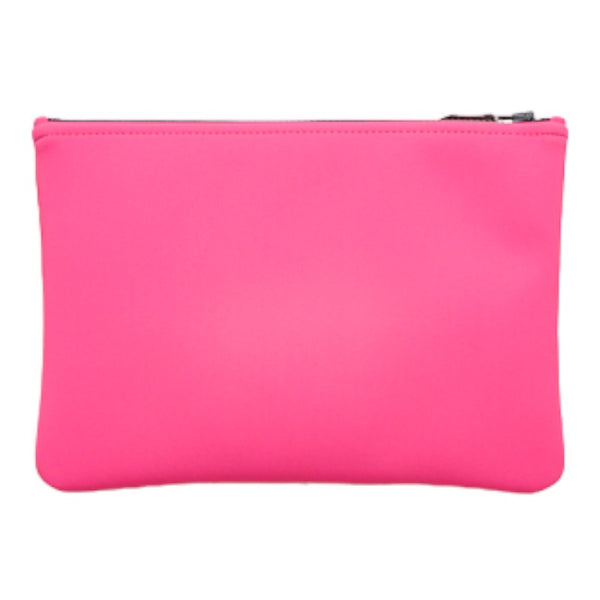 エルメス ネオバンMM クラッチバッグ フラットポーチ ピンク ナイロン レディース HERMES 【中古】