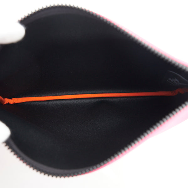 エルメス ネオバンMM クラッチバッグ フラットポーチ ピンク ナイロン レディース HERMES 【中古】