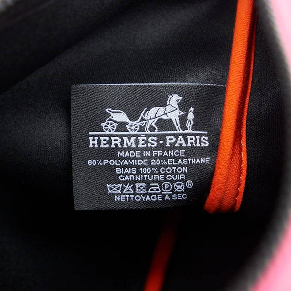 エルメス ネオバンMM クラッチバッグ フラットポーチ ピンク ナイロン レディース HERMES 【中古】