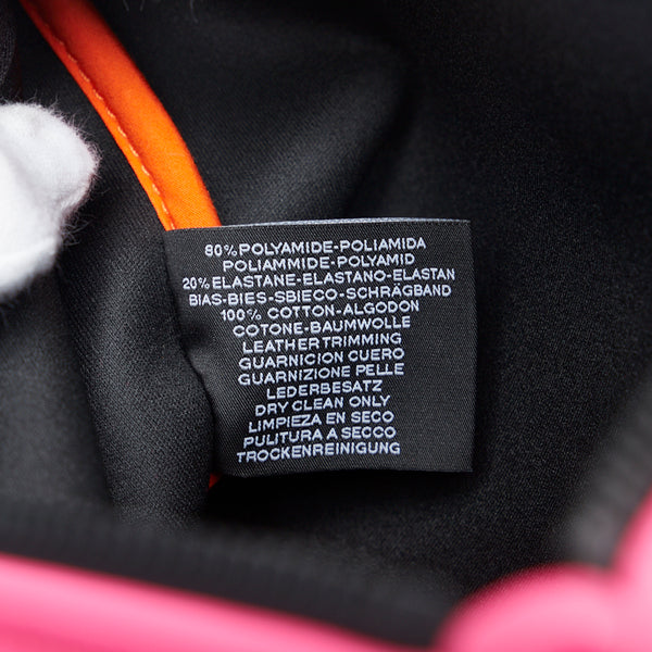 エルメス ネオバンMM クラッチバッグ フラットポーチ ピンク ナイロン レディース HERMES 【中古】