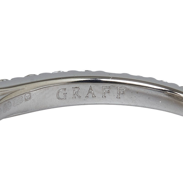 グラフ アイコン エメラルドカット ダイヤモンド リング 指輪 K18WG ホワイトゴールド レディース GRAFF 【中古】