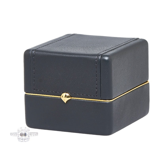 グラフ アイコン エメラルドカット ダイヤモンド リング 指輪 K18WG ホワイトゴールド レディース GRAFF 【中古】