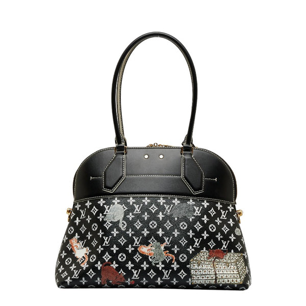 ルイ ヴィトン キャットグラム アルマ スープル ハンドバッグ ショルダーバッグ 2WAY M44403 ブラック レザー レディース LOUIS VUITTON 【中古】
