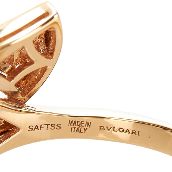 ブルガリ ディーヴァドリーム パヴェダイヤモンド リング 指輪 K18PG ピンクゴールド レディース BVLGARI 【中古】