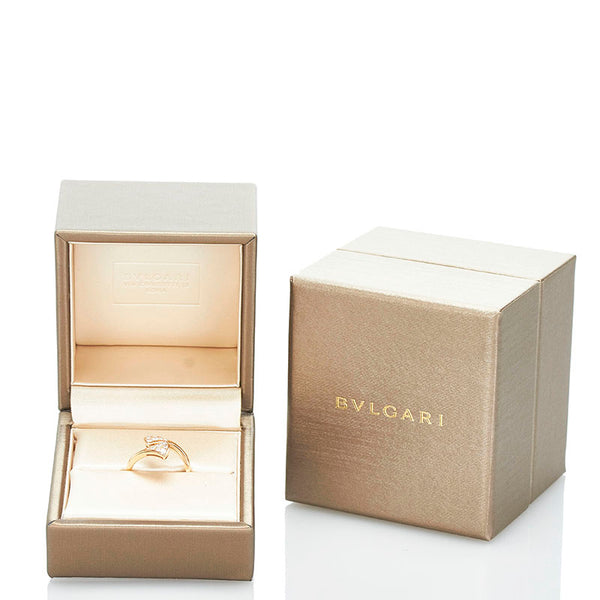 ブルガリ ディーヴァドリーム パヴェダイヤモンド リング 指輪 K18PG ピンクゴールド レディース BVLGARI 【中古】