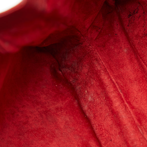 グッチ インターロッキングG ワンショルダーバッグ ハンドバッグ 115746 レッド レザー レディース GUCCI 【中古】