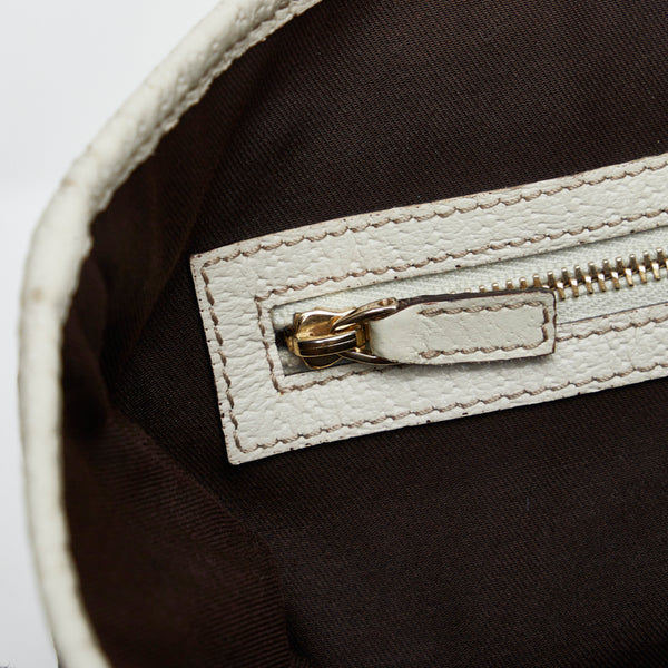 グッチ GGキャンバス ハンドバッグ トートバッグ 153361 ブラウン キャンバス レザー レディース GUCCI 【中古】