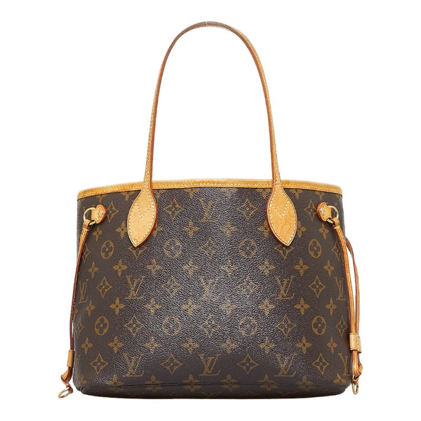 ルイ ヴィトン モノグラム ネヴァーフルPM ハンドバッグ トートバッグ M40155 ブラウン PVC レザー レディース LOUIS VUITTON 【中古】