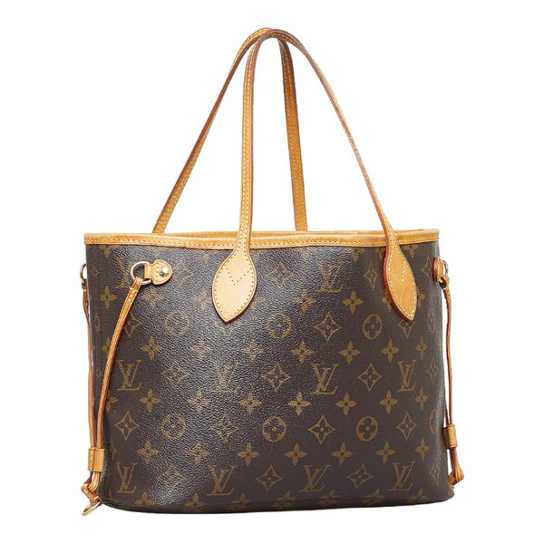 ルイ ヴィトン モノグラム ネヴァーフルPM ハンドバッグ トートバッグ M40155 ブラウン PVC レザー レディース LOUIS VUITTON 【中古】