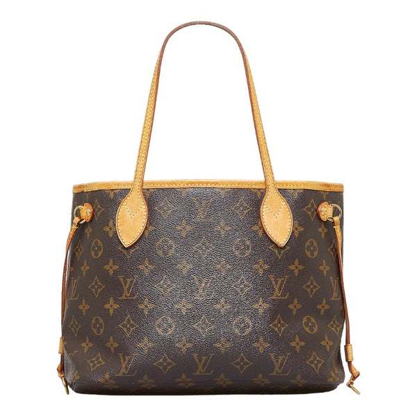 ルイ ヴィトン モノグラム ネヴァーフルPM ハンドバッグ トートバッグ M40155 ブラウン PVC レザー レディース LOUIS VUITTON 【中古】
