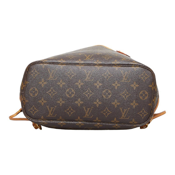 ルイ ヴィトン モノグラム ネヴァーフルPM ハンドバッグ トートバッグ M40155 ブラウン PVC レザー レディース LOUIS VUITTON 【中古】