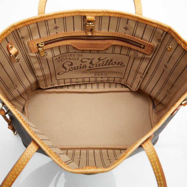 ルイ ヴィトン モノグラム ネヴァーフルPM ハンドバッグ トートバッグ M40155 ブラウン PVC レザー レディース LOUIS VUITTON 【中古】