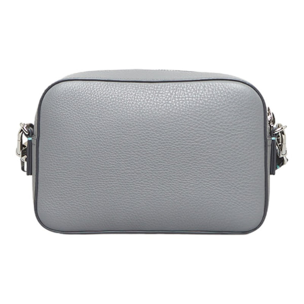 ティファニー 斜め掛け ショルダーバッグ グレー レザー レディース TIFFANY&Co. 【中古】