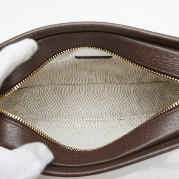 グッチ ジャンボGG ミニバッグ 斜め掛け ショルダーバッグ 696075 キャメル エボニー キャンバス レザー レディース GUCCI 【中古】