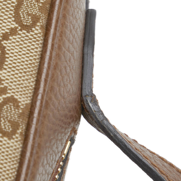 グッチ GGキャンバス 斜め掛け ショルダーバッグ 449413 ブラウン キャンバス レザー レディース GUCCI 【中古】