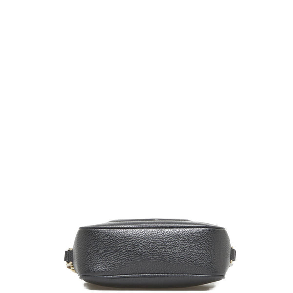 グッチ ソーホー インターロッキングG スモールディスコバッグ タッセル 斜め掛け ショルダーバッグ  308364 ブラック レザー レディース GUCCI 【中古】