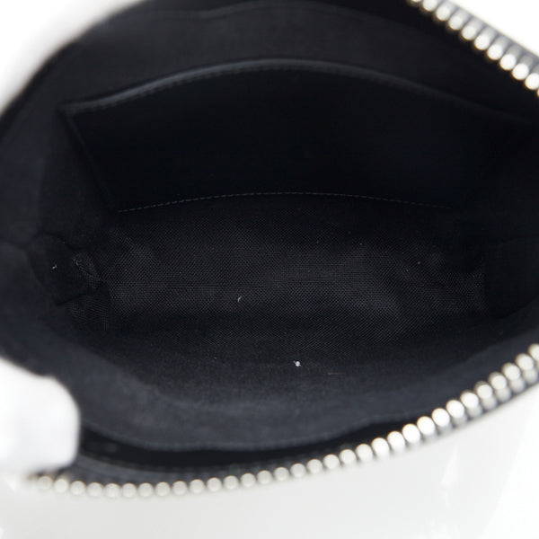 グッチ GGスプリーム スモールメッセンジャー 斜め掛け ショルダーバッグ 523599 ブラック グレー PVC レザー レディース GUCCI 【中古】