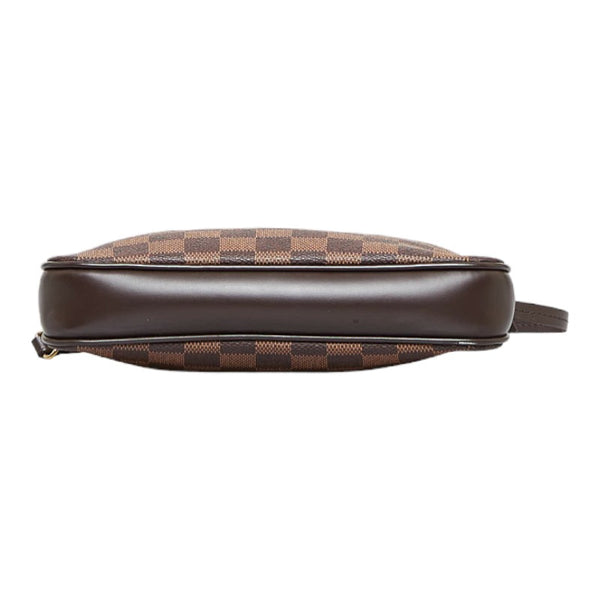 ルイ ヴィトン ダミエ ナヴォナ アクセサリーポーチ ハンドバッグ N51983 ブラウン PVC レザー レディース LOUIS VUITTON 【中古】
