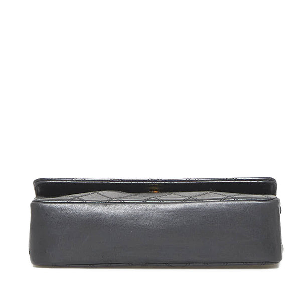 シャネル デカココ ココマーク ビコローレ チェーンショルダーバッグ  ブラック レザー レディース CHANEL 【中古】