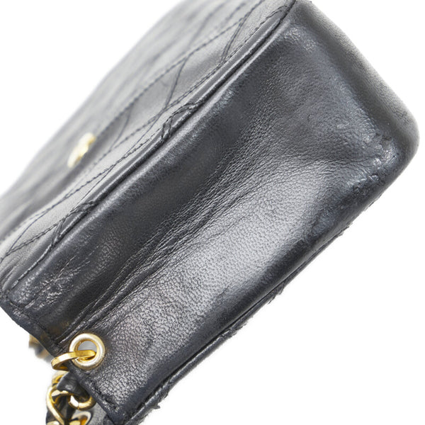 シャネル デカココ ココマーク ビコローレ チェーンショルダーバッグ  ブラック レザー レディース CHANEL 【中古】