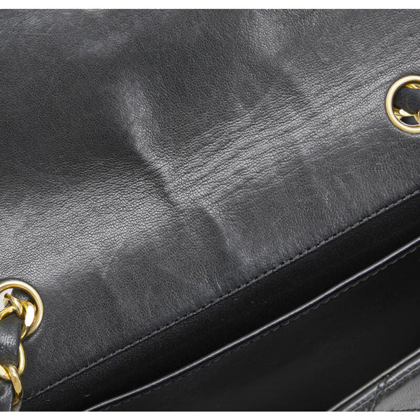 シャネル デカココ ココマーク ビコローレ チェーンショルダーバッグ  ブラック レザー レディース CHANEL 【中古】