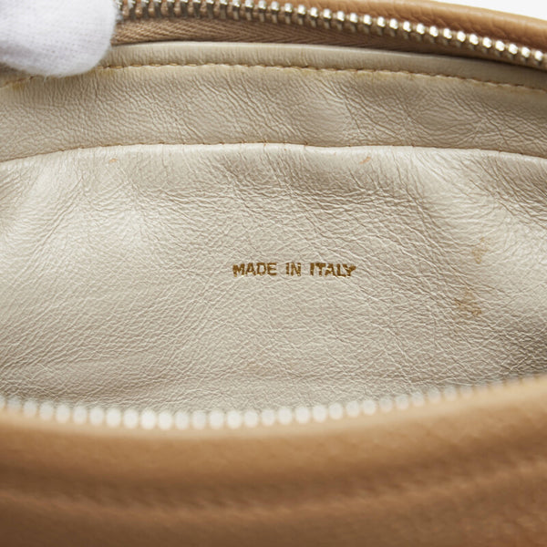 シャネル トリプルココマーク ココボール 斜め掛け ショルダーバッグ  ベージュ キャビアスキン レディース CHANEL 【中古】