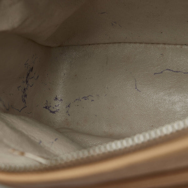 シャネル トリプルココマーク ココボール 斜め掛け ショルダーバッグ  ベージュ キャビアスキン レディース CHANEL 【中古】