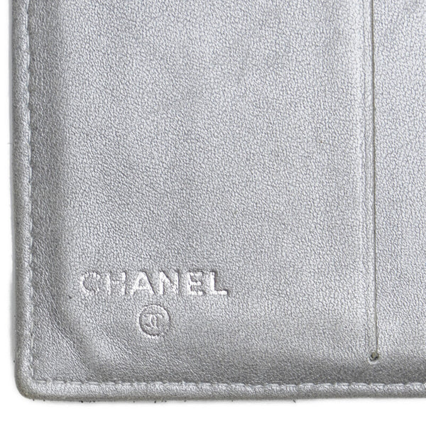 シャネル カメリア ココマーク 二つ折り財布 ブラック レザー レディース CHANEL 【中古】