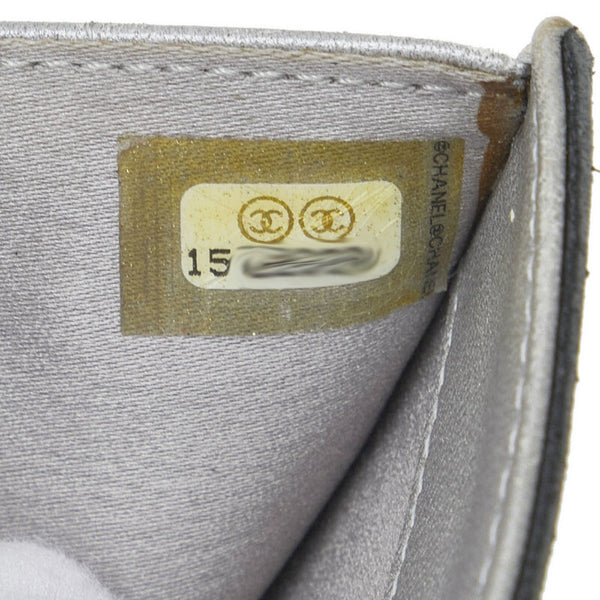 シャネル カメリア ココマーク 二つ折り財布 ブラック レザー レディース CHANEL 【中古】