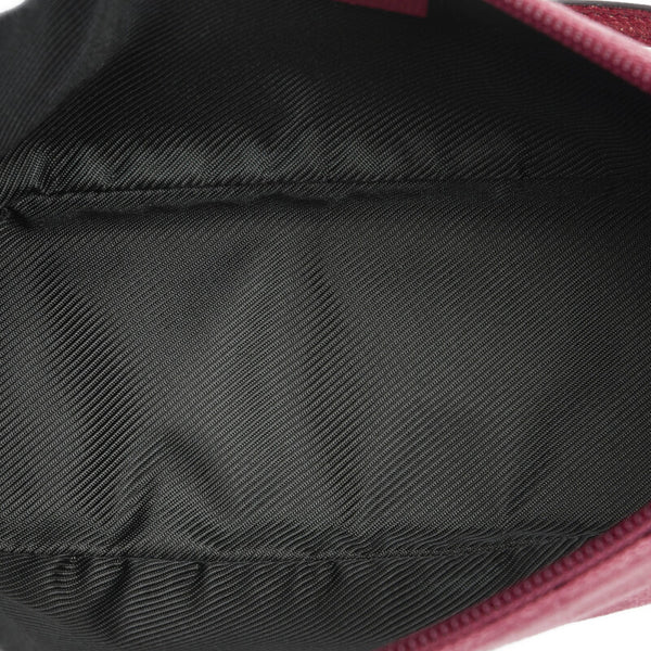 グッチ GGキャンバス アクセサリーポーチ 07198 ピンク キャンバス レザー レディース GUCCI 【中古】