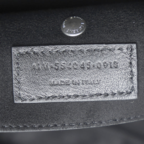 サンローラン リュック バックパック ブラック ラムスキン レザー レディース SAINT LAURENT 【中古】