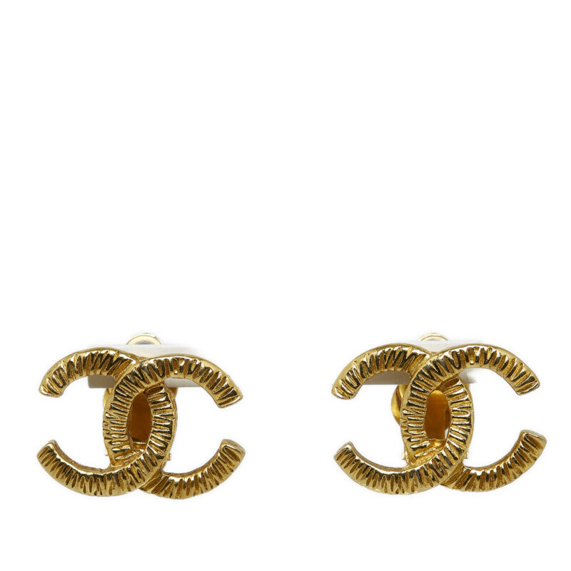 シャネル ココマーク CC イヤリング ゴールド メッキ レディース CHANEL 【中古】